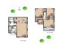 ４号地　参考間取りプラン
建物延床面積／27.19坪
建物価格／1,400万円（税込）