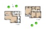 ２号地　参考間取りプラン
建物延床面積／28.42坪
建物価格／1,500万円（税込）
