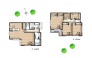２号地　参考間取りプラン
建物延床面積／28.42坪
建物価格／1,500万円（税込）
