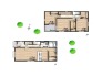 ２号地　参考間取りプラン
建物延床面積／30.55坪
建物価格／1,600万円（税込）