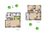 １２号地　参考間取りプラン
建物延床面積／27.44坪
建物価格／1,600万円（税込）
